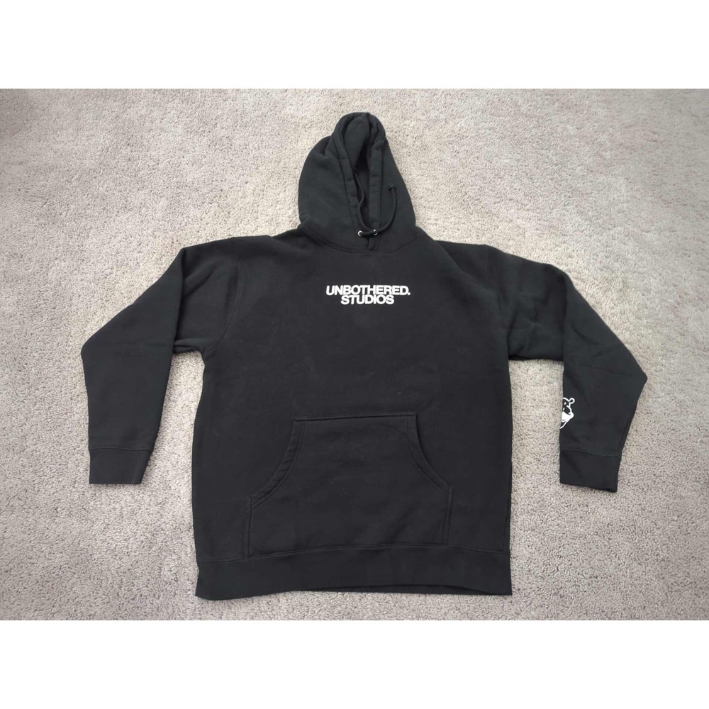 Unbothered Studios Hoodie Mens L Singing Ballerina Hippo Independent Trading‎